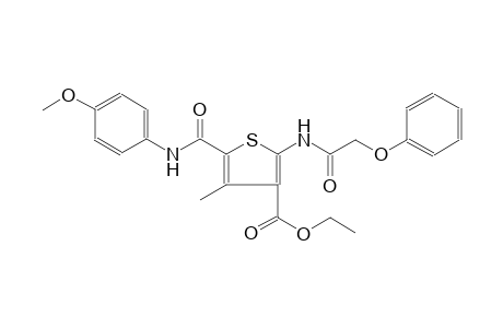 3-thiophenecarboxylic acid, 5-[[(4-methoxyphenyl)amino]carbonyl]-4-methyl-2-[(phenoxyacetyl)amino]-, ethyl ester