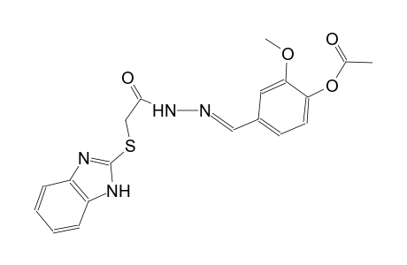 acetic acid, (1H-benzimidazol-2-ylthio)-, 2-[(E)-[4-(acetyloxy)-3-methoxyphenyl]methylidene]hydrazide