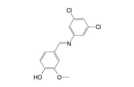 4-((E)-[(3,5-Dichlorophenyl)imino]methyl)-2-methoxyphenol