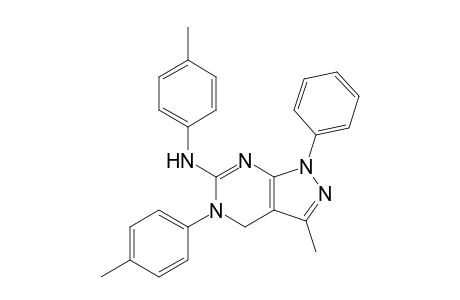 6-(4-Methylphenylamino)-1-phenyl-3-methyl-5-(4-methylphenyl)-4,5-dihydro-1H-pyrazolo[3,4-d]pyrimidine