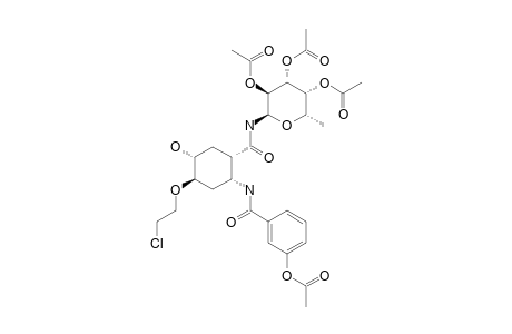 N-[(1R,2S,4S,5S)-2-(3-ACETOXYBENZAMIDO)-4-(2-CHLOROETHOXY)-5-HYDROXYCYCLOHEXANE]-2,3,4-TRI-O-ACETYL-ALPHA-L-FUCOPYRANOSYLAMINE