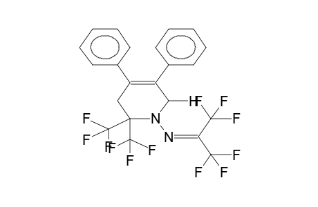 4,5-DIPHENYL-1,2,3,6-TETRAHYDRO-2,2-BIS(TRIFLUOROMETHYL)-1-[2,2,2-TRIFLUORO-1-TRIFLUOROMETHYL(ETHYLIDENAMINO)]PYRIDINE