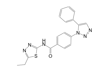 benzamide, N-(5-ethyl-1,3,4-thiadiazol-2-yl)-4-(5-phenyl-1H-1,2,3-triazol-1-yl)-