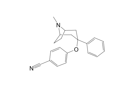 8-Methyl-3-(4'-cyanophenoxy)-3-phenyl-8-azabicyclo[3.2.1]octane