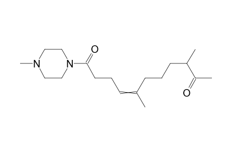 3,7-Dimethyl-10-(n-methylpiperazinylcarbamoyl)-(e)-7-decen-2-one