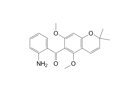 Methanone, (2-aminophenyl)(5,7-dimethoxy-2,2-dimethyl-2H-1-benzopyran-6-yl)-