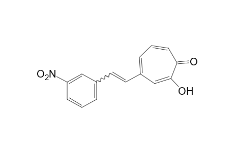 2-hydroxy-4-(m-nitrostyryl)-2,4,6-cycloheptatrien-1-one