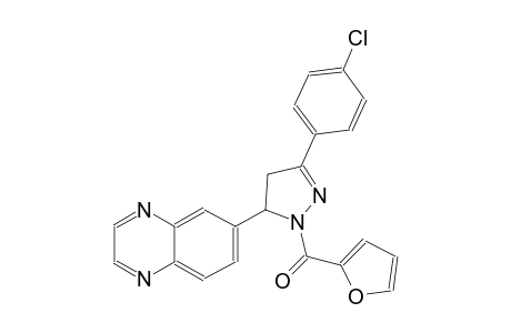 quinoxaline, 6-[3-(4-chlorophenyl)-1-(2-furanylcarbonyl)-4,5-dihydro-1H-pyrazol-5-yl]-