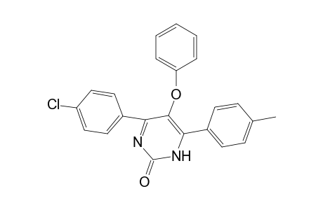 2(1H)-Pyrimidinone, 4-(4-chlorophenyl)-6-(4-methylphenyl)-5-phenoxy-