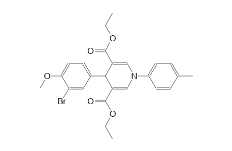 3,5-pyridinedicarboxylic acid, 4-(3-bromo-4-methoxyphenyl)-1,4-dihydro-1-(4-methylphenyl)-, diethyl ester