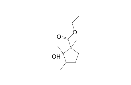 Cyclopentane-1-carboxylic acid, 2-hydroxy-1,2,3-trimethyl-, ethyl ester