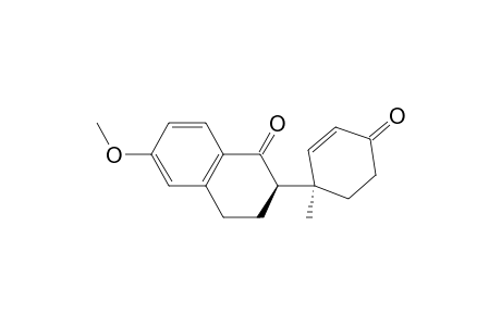 1(2H)-Naphthalenone, 3,4-dihydro-6-methoxy-2-(1-methyl-4-oxo-2-cyclohexen-1-yl)-, (R*,R*)-(.+-.)-