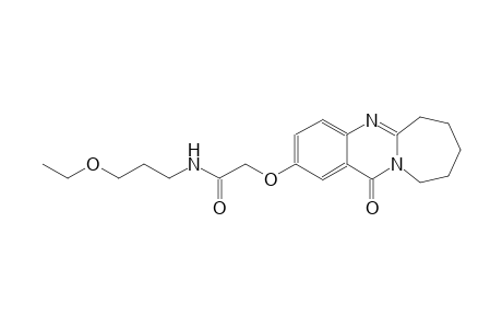 acetamide, N-(3-ethoxypropyl)-2-[(6,7,8,9,10,12-hexahydro-12-oxoazepino[2,1-b]quinazolin-2-yl)oxy]-