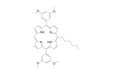 10-Hexyl-5,15-bis(3,5-dimethoxyphenyl)porphyrin