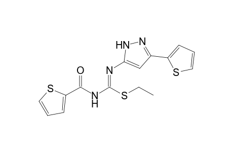 2-Ethyl-1-(2-thenoyl)-3-(3-(2-thienyl)pyrazol-5-yl)isothiourea
