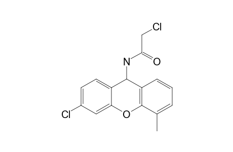 2-chloro-N-(3-chloro-5-methyl-9H-xanthen-9-yl)acetamide