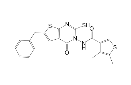 N-(6-benzyl-4-oxo-2-sulfanylthieno[2,3-d]pyrimidin-3(4H)-yl)-4,5-dimethyl-3-thiophenecarboxamide