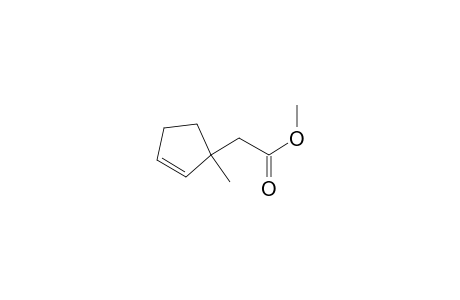 2-Cyclopentene-1-acetic acid, 1-methyl-, methyl ester