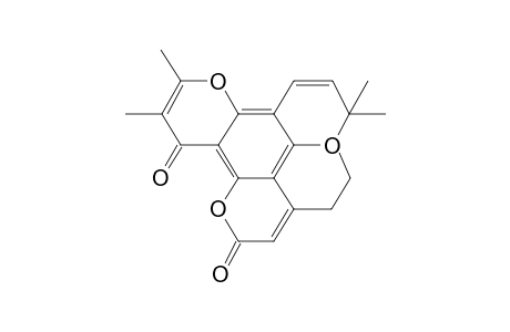 6,6,10,11-Tetramethyl-4-propyl-2H,6H,12H-benzo[1,2-b:3,4-b':5,6-b"]tripyran-2,12-dione