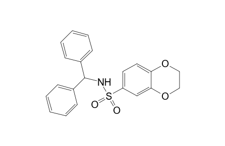 Benzo[1,4]dioxine-6-sulfonic acid, 2,3-dihydro-, benzhydrylamide