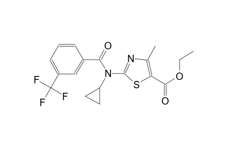 ethyl 2-{cyclopropyl[3-(trifluoromethyl)benzoyl]amino}-4-methyl-1,3-thiazole-5-carboxylate