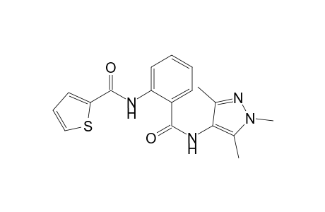 2'-[(1,3,5-trimethylpyrazol-4-yl)carbamoyl]-2-thiophenecarboxanilide