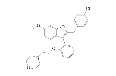 2-(p-Chlorobenzyl)-3-[o-(morpholinoethoxy)phenyl]-6-methoxybenzofuran