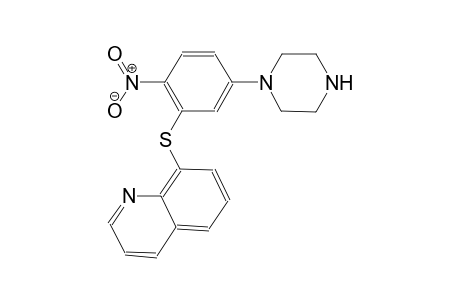 quinoline, 8-[[2-nitro-5-(1-piperazinyl)phenyl]thio]-