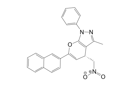 (R)-3-Methyl-6-(naphthalen-2-yl)-4-(nitromethyl)-1-phenyl-1,3a,4,7a-tetrahydropyrano[2,3-c]pyrazole