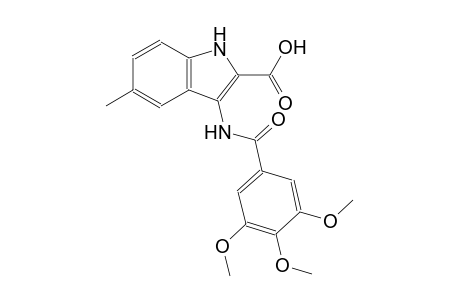 5-methyl-3-[(3,4,5-trimethoxybenzoyl)amino]-1H-indole-2-carboxylic acid