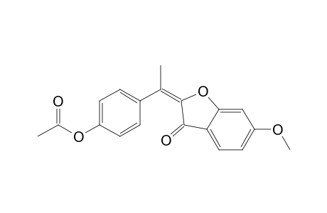 3(2H)-Benzofuranone, 2-[1-[4-(acetyloxy)phenyl]ethylidene]-6-methoxy-