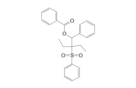 2-ETHYL-1-PHENYL-2-(PHENYL-SULFONYL)-BUT-1-YL-BENZOATE