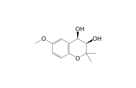 (3R,4R)-6-methoxy-2,2-dimethyl-3,4-dihydro-2H-1-benzopyran-3,4-diol