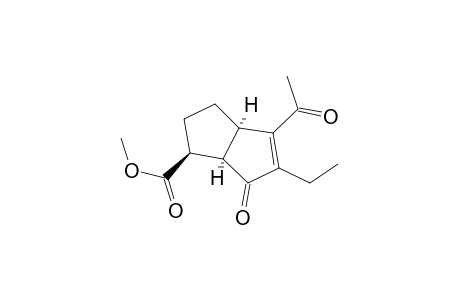 4-Acetyl-3-ethyl-8-(methoxycarbonyl)bicyclo[3.3.0]oct-3-en-2-one