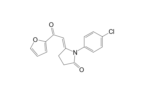 (5E)-1-(4-chlorophenyl)-5-[2-(2-furanyl)-2-oxoethylidene]-2-pyrrolidinone