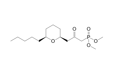 Dimethyl[2-Oxo-3-(6-pentyltetrahydro-2H-pyran-2-yl)propy]phosphonate