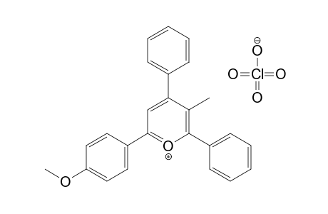 2,4-diphenyl-6-(p-methoxyphenyl)-3-methylpyrylium perchlorate