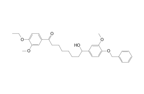1-(4-Ethoxy-3-methoxy-phenyl)-8-(3-methoxy-4-phenylmethoxy-phenyl)-8-oxidanyl-octan-1-one