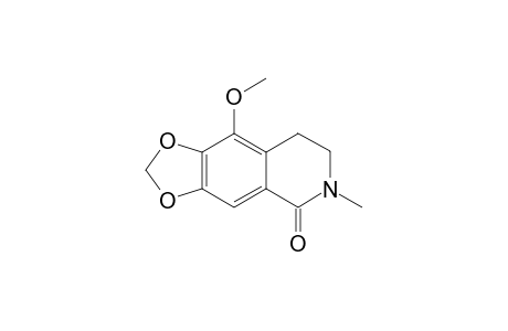 6,7-(Methylenedioxy)-N-methyl-5-methoxy-isoquinolone
