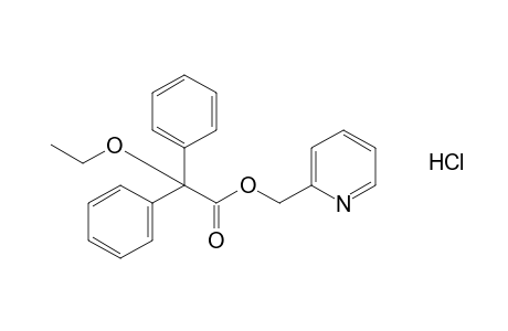 diphenylethoxyacetic acid, (2-pyridyl)methyl ester, hydrochloride