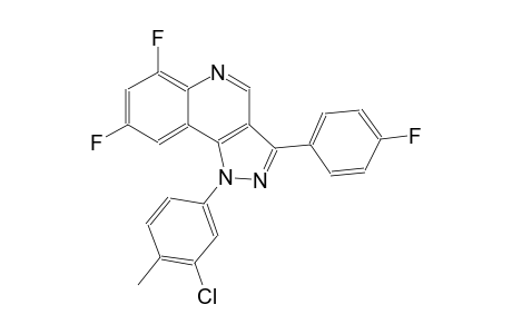 1-(3-chloro-4-methylphenyl)-6,8-difluoro-3-(4-fluorophenyl)-1H-pyrazolo[4,3-c]quinoline