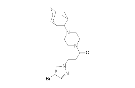 1-(2-Adamantyl)-4-[3-(4-bromo-1H-pyrazol-1-yl)propanoyl]piperazine
