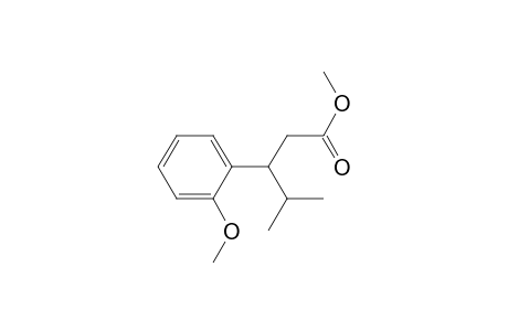 Benzenepropanoic acid, 2-methoxy-.beta.-(1-methylethyl)-, methyl ester, (-)-