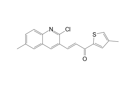 (2E)-3-(2-Chloro-6-methylquinolin-3-yl)-1-(4-methylthien-2-yl)prop-2-en-1-one