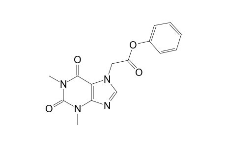 1,3-dimethyl-2,6-dioxo-1,2,3,6-tetrahydropurine-7-acetic acid, phenyl ester
