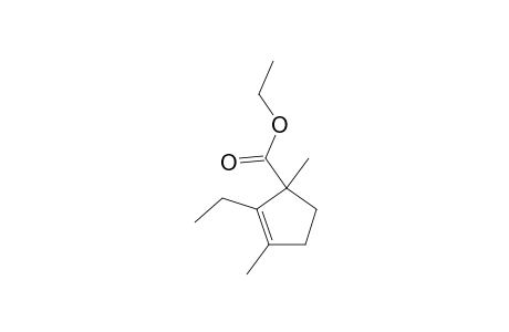 2-Cyclopentene-1-carboxylic acid, 1,3-dimethyl-2-ethyl-, ethyl ester