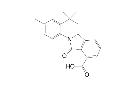 3,5,5-Trimethyl-11-oxo-5,6,6a,11-tetrahydroisoindolo[2,1-a]quinoline-10-carboxylic acid