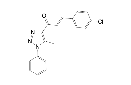 (E)-3-(4-Chlorophenyl)-1-(5-methyl-1-phenyl-1H-1,2,3-triazol-4-yl)prop-2-en-1-one