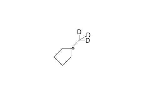 1-Trideuteriomethyl-cyclopentylium cation