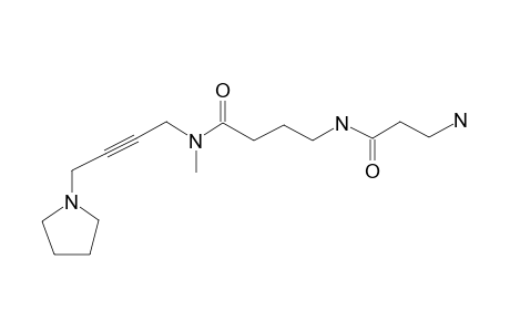 4-Aminobutyramide, N-methyl-N-[4-(1-pyrrolidinyl)-2-butynyl]-N'-[2-aminopropionyl]